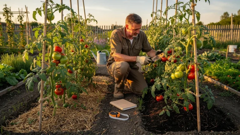 Compost de 3 mois et de 6 mois sur plants de tomates, protocole comparatif au potager