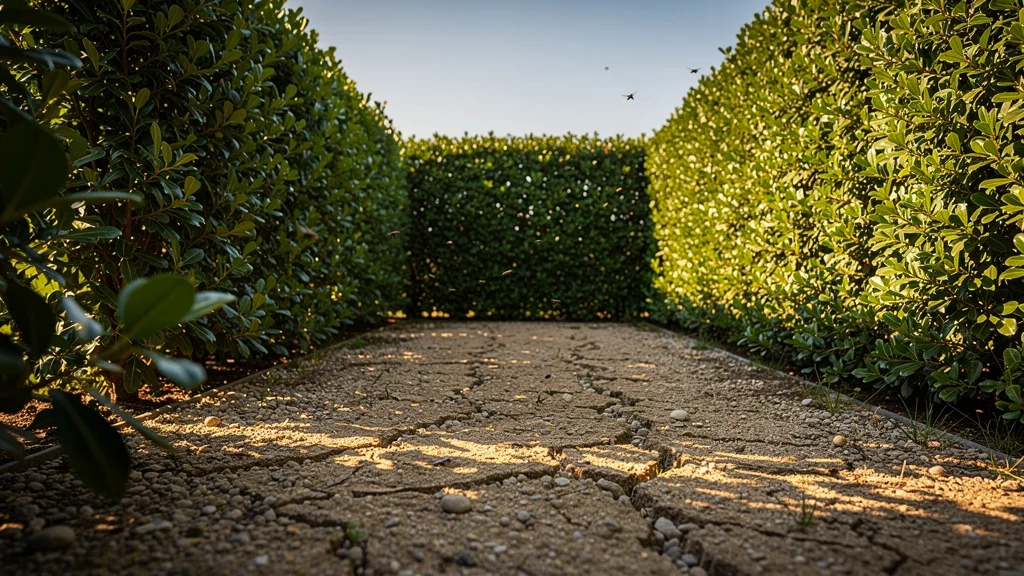 Brise-vue en laurier-tin et pittosporum pour jardin sec, choix idéal pour intimité et sécheresse